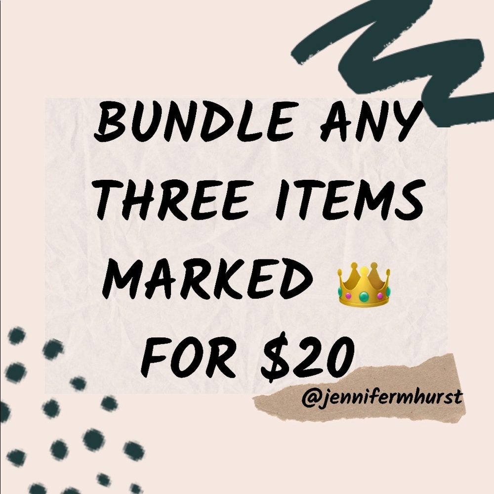 3 items for $20!